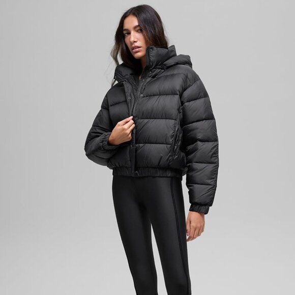 Alo Yoga Aspen Love Puffer Jacket Black - Picture 2 of 4